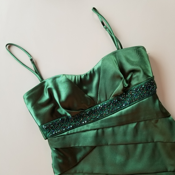 Speechless Green Juniors Spaghetti Strap Dress, 3 - Picture 1 of 8
